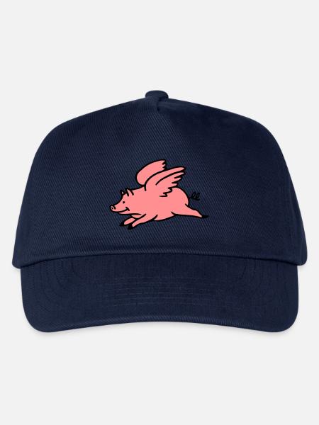 Fliegendes Schwein - Kinder Basecap - Navy