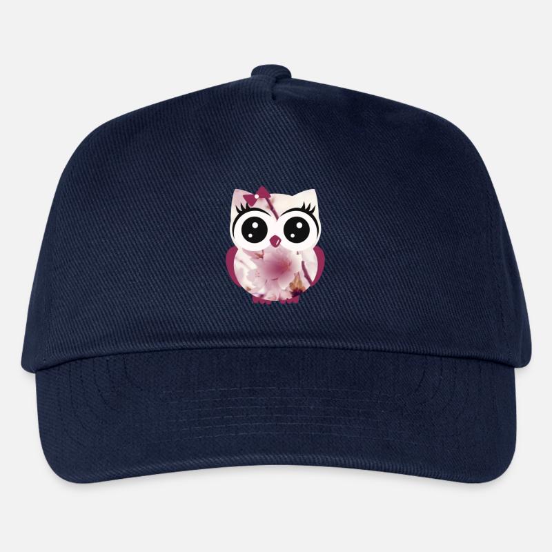 Eule Orchidee - Kinder Basecap - Navy