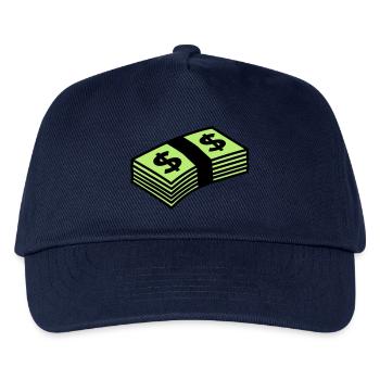 Money dollars Color - Kids’ Baseball Cap - navy - Front