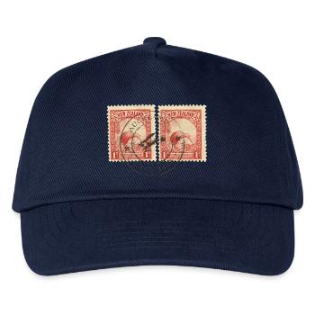 Kiwi stamps - Kids’ Baseball Cap - navy - Front