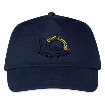 Camino de Santiago snail - Kids’ Baseball Cap - navy - Front