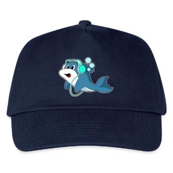 Musique casque Delfin - Casquette de baseball Enfant - marine - Devant