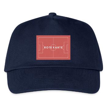 ROTE KARTE Fußball Statement - Kinder Basecap - Navy - Vorne