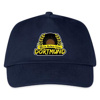 Dortmund Fußball Motiv - Kinder Basecap - Navy - Vorne