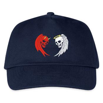 Engel und Dämon Skelett - Kinder Basecap - Navy - Vorne