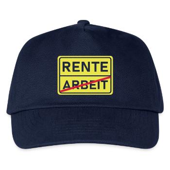 arbeit rente - Kinder Basecap - Navy - Vorne