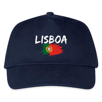 Lisboa Portugal Lissabon - Kinder Basecap - Navy - Vorne