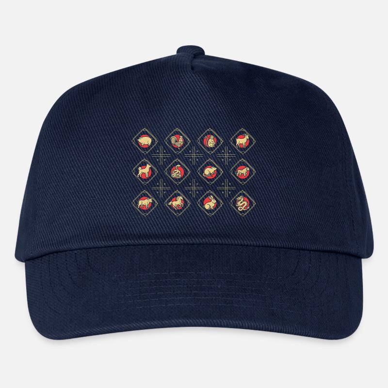 Chinesisches Neujahr Chinesisches Tierzeichen - Kinder Basecap - Navy