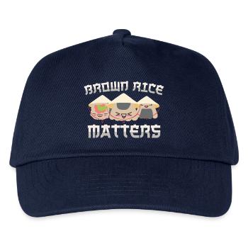 Le riz adore cuisiner Esséniens disant que le riz complet compte - Casquette de baseball Enfant - marine - Devant