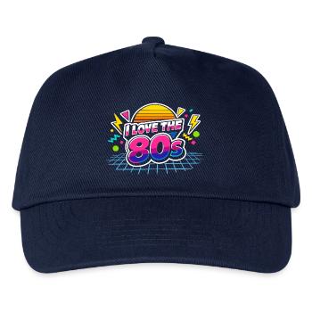 80s I Love The 80s - Kids’ Baseball Cap - navy - Front