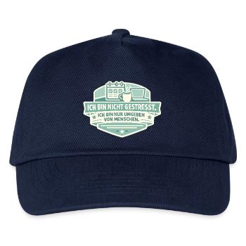 Not stressed Surrounded by people - Kids’ Baseball Cap - navy - Front