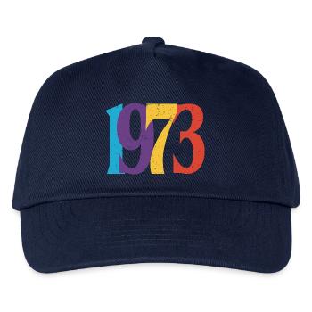Geboren 1973 Geburtstagsgeschenk Geburtstag 73 - Kinder Basecap - Navy - Vorne