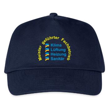 Klima Lüftung Heizung Sanitär - Meister - Kinder Basecap - Navy - Vorne
