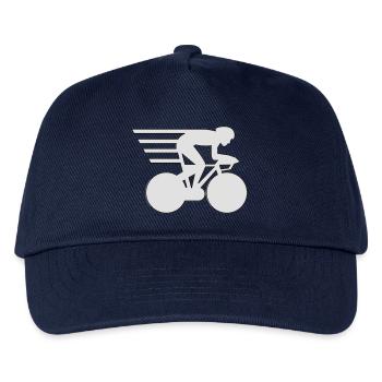 T-Shirt für Zeitfahrer und Rennfahrer. - Kinder Basecap - Navy - Vorne