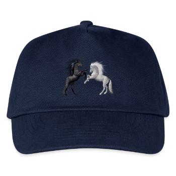 Pferde - Kinder Basecap - Navy - Vorne