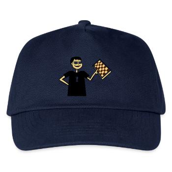 Chess Nerd Hobby Board Game Gift Glasses Cool - Kids’ Baseball Cap - navy - Front