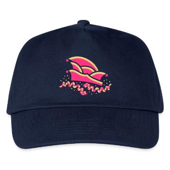 Fool's cap with streamers - Kids’ Baseball Cap - navy - Front