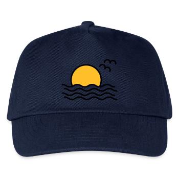 Coucher de soleil - Casquette de baseball Enfant - marine - Devant