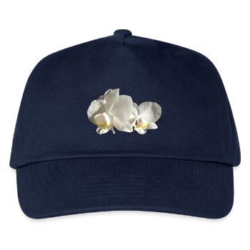 Orchid white - Kids’ Baseball Cap - navy - Front