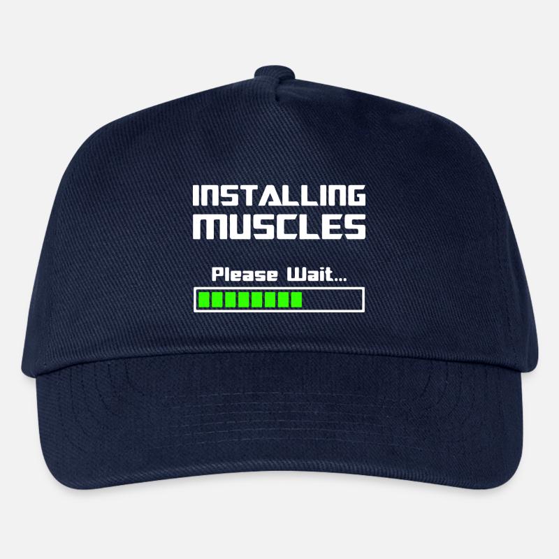 Installing Muskeln Muskulatur installieren - Kinder Basecap - Navy