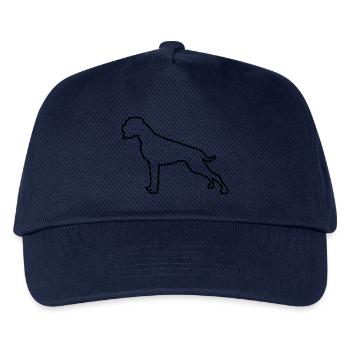 Boxer Umriss - Kinder Basecap - Navy - Vorne