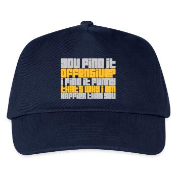 You find it offensive - Kinder Basecap - Navy - Vorne