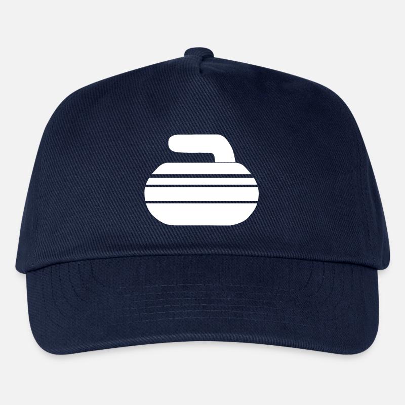 Curling-Stein - Kinder Basecap - Navy