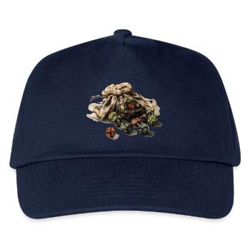 Dice Full Roleplay Dice Fantasy Shirt - Kids’ Baseball Cap - navy - Front