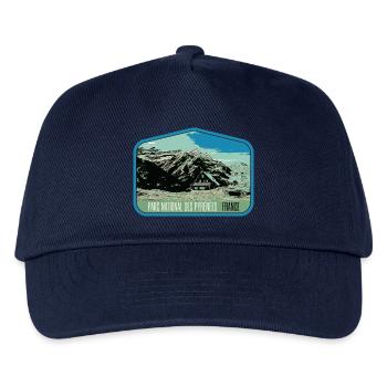 Écusson Paysage Pyrénées : Nature Authentique - Casquette de baseball Enfant - marine - Devant