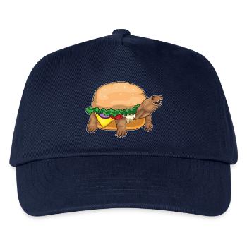 Schildkröte Cheeseburger - Kinder Basecap - Navy - Vorne