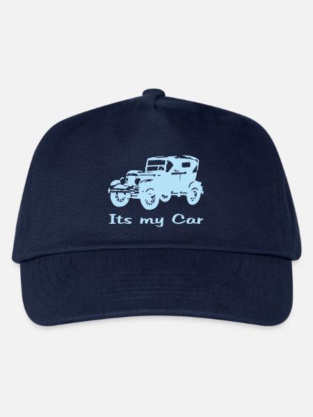Oldtimer motiv mit Schrift - Kinder Basecap - Navy