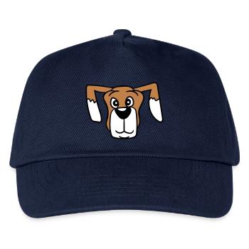 Visage de chien Petit Tête d’animal de compagnie Mignon - Casquette de baseball Enfant - marine - Devant