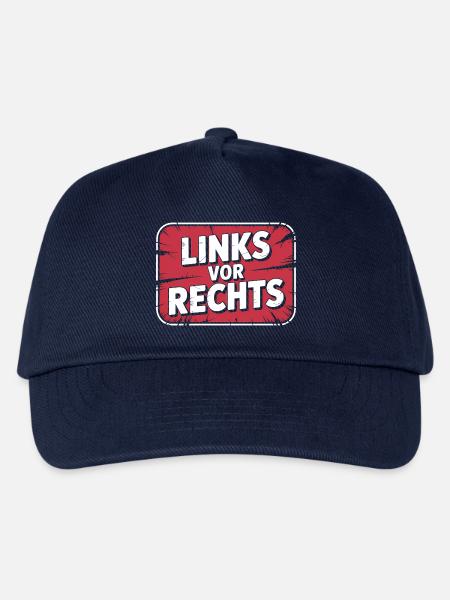 Links vor Rechts - Alerta Antifascista - Kinder Basecap - Navy