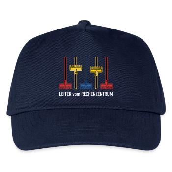 Rechenzentrum Design Gartengeräte Rechen Leiter - Kinder Basecap - Navy - Vorne