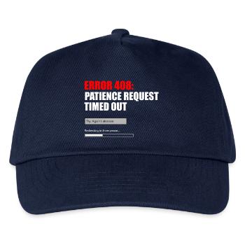 Fehler 408 Patience Timeout-Grafik - Kinder Basecap - Navy - Vorne