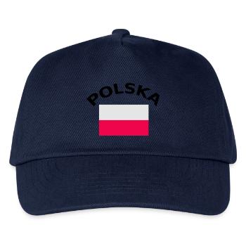 Pologne, Polska, drapeau, drapeau - Casquette de baseball Enfant - marine - Devant