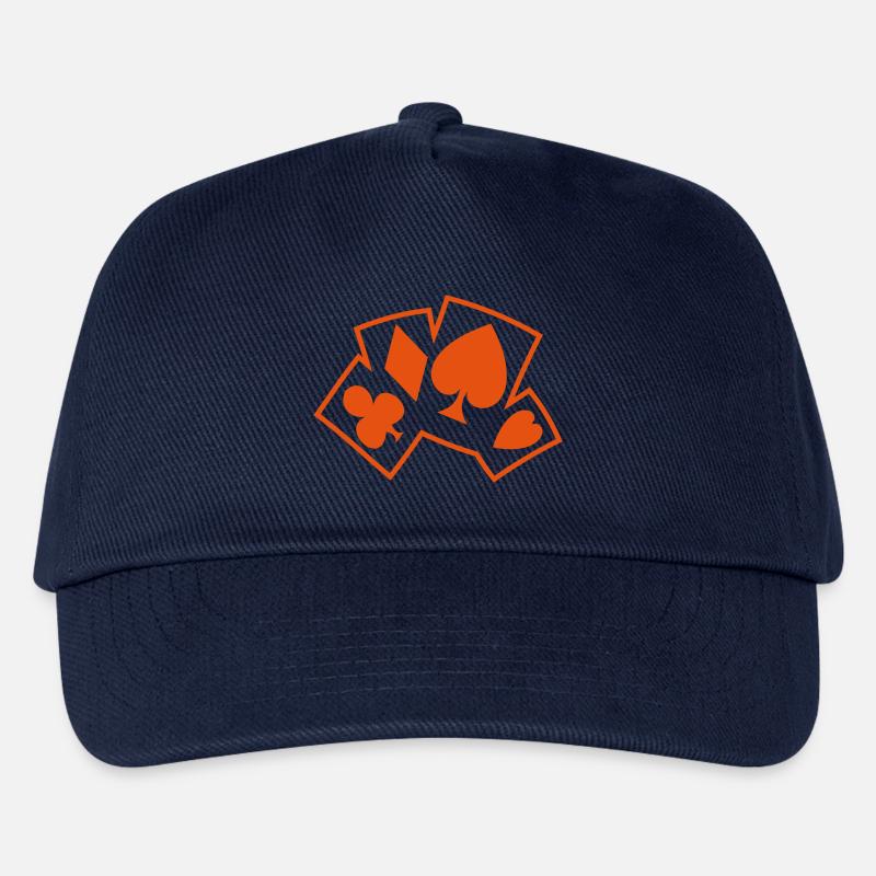 Color Card Poker - Kinder Basecap - Navy