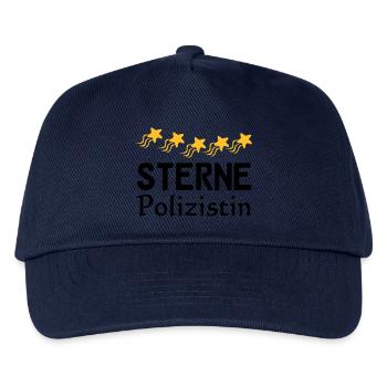 Sterne Polizistin Geschenk - Kinder Basecap - Navy - Vorne