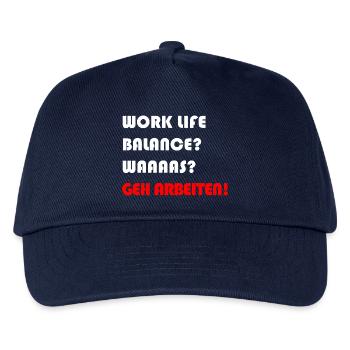 WORK LIFE BALANCE ARBEIT - Kinder Basecap - Navy - Vorne