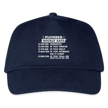 Plumber - Plumber - Gift - Installer - Kids’ Baseball Cap - navy - Front