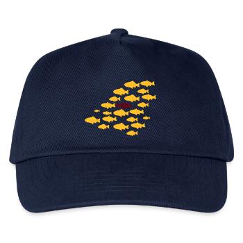 Gegen den Strom Schwimmen - Kinder Basecap - Navy - Vorne