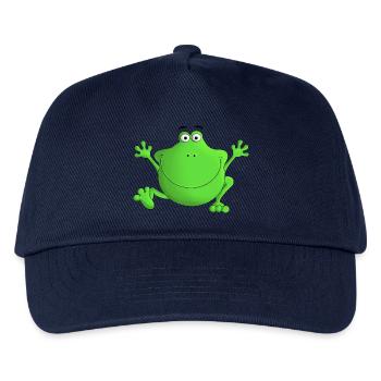 Frog - laugh! - Kids’ Baseball Cap - navy - Front