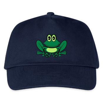 Frosch süss witzig - Kinder Basecap - Navy - Vorne