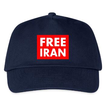 Free iran - Kinder Basecap - Navy - Vorne
