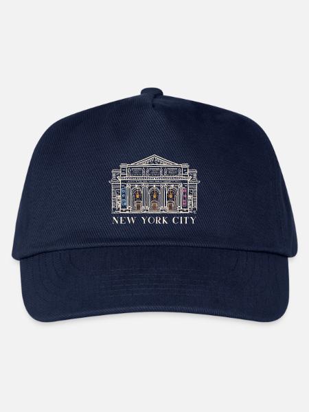 New York City, Bibliothek Manhattan Midtown, USA - Kinder Basecap - Navy