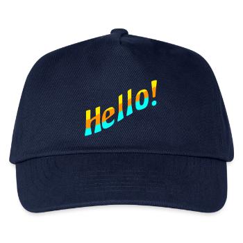 Hello! - Kinder Basecap - Navy - Vorne