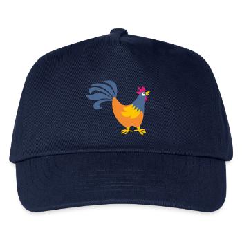 rooster rooster easter farm poultry animals egg - Kids’ Baseball Cap - navy - Front