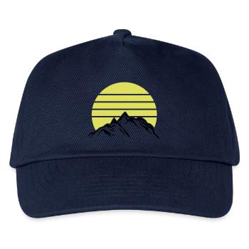 berge gebirge mountains 1 - Kinder Basecap - Navy - Vorne