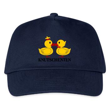 Die KnutschEnten (Enten) Spruch - Kinder Basecap - Navy - Vorne