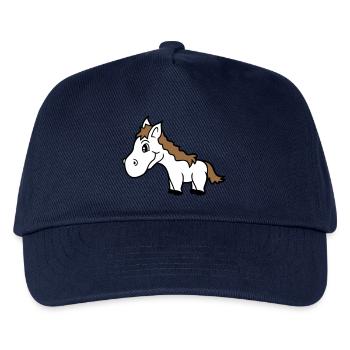 cheval mignon poney poulain cheval fille mignon bande dessinée - Casquette de baseball Enfant - marine - Devant